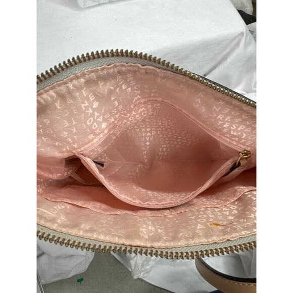 kate spade New York Penn Place Keisha Crossbody Bag, Gray, White - Picture 9 of 12